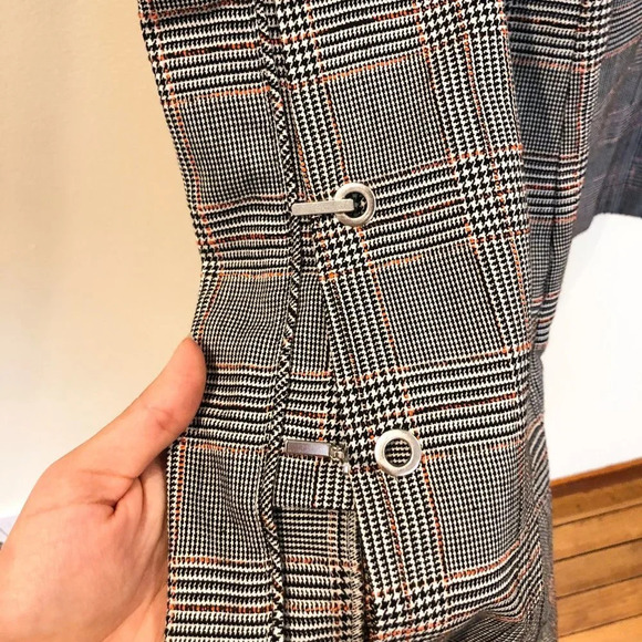 Chelsea and Walker RARE Plaid Flare Clasp Pants 4 - Picture 4 of 11